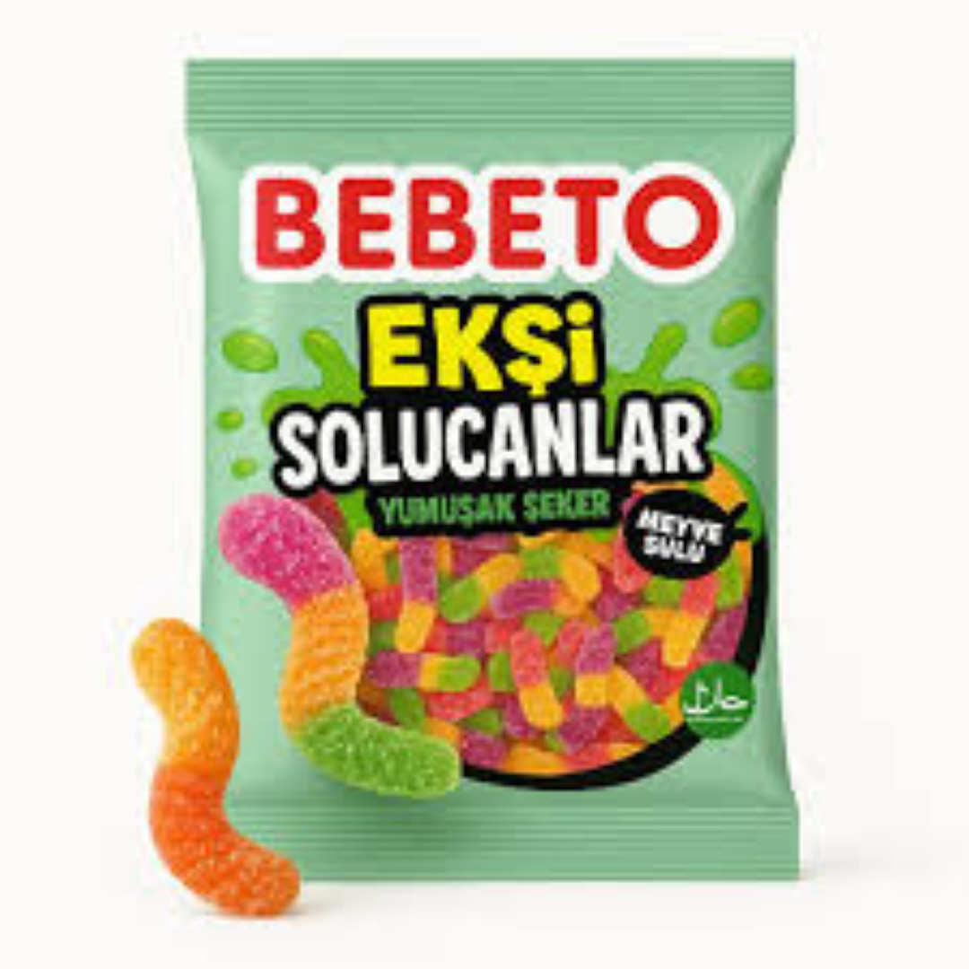 BEBETO EKSI SOUR WORMS 80G